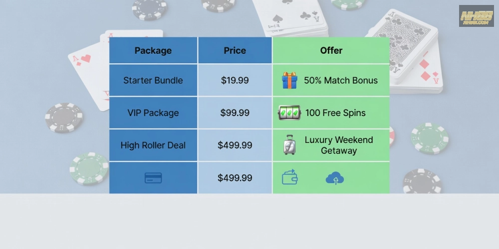 Bảng giá các gói dịch vụ live casino online nh88 cập nhật 2025