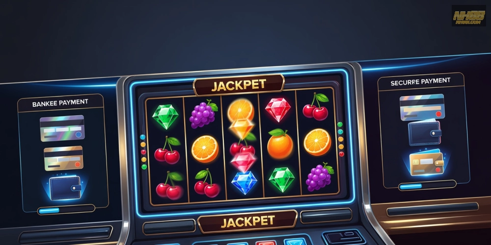 Hình minh họa khái niệm game nổ hũ rút tiền mặt nh88 với jackpot hấp dẫn
