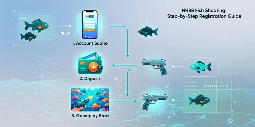 Hướng dẫn chi tiết đăng ký và sử dụng bắn cá online nh88 từ A đến Z với các bước đơn giản